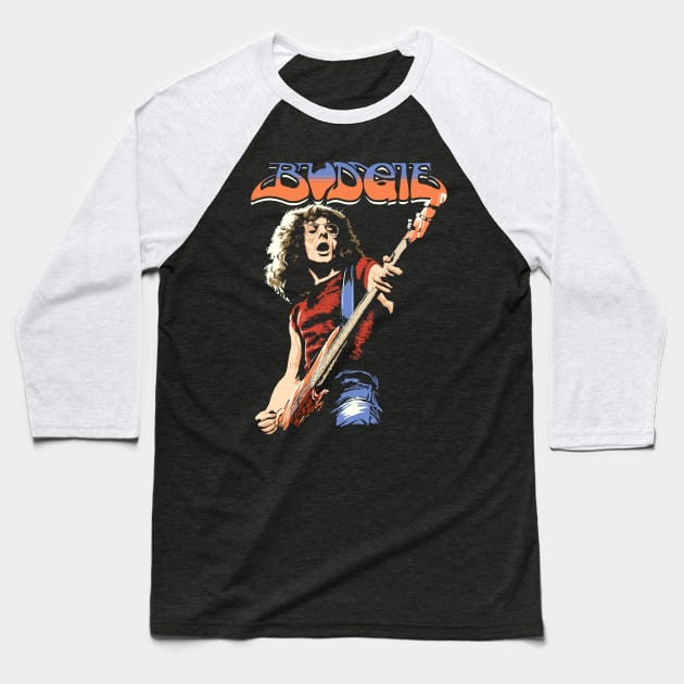 Budgie Band Burke Shelley Guitar v2 Baseball T-Shirt by Lima's